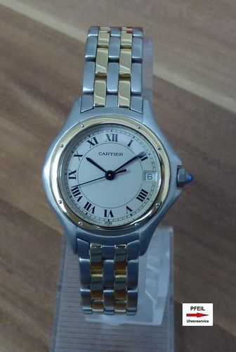 Cartier Panthere Cougar Stahl / 18k Gold kleines Modell