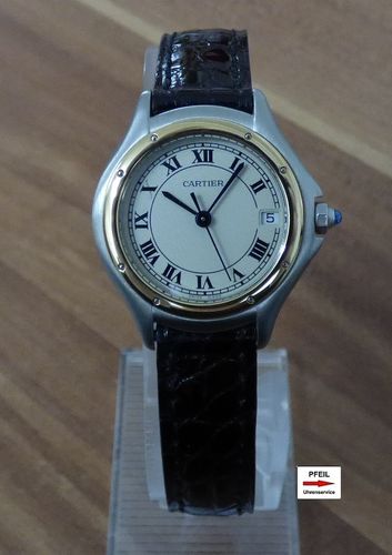 Cartier Panthere Cougar Stahl / 18k Gold kleines Modell